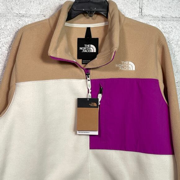 The North Face Denali Sweatshirt, Khaki stone/G white/Purple cactus XL - Picture 9 of 9